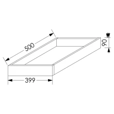 ScrewLOC Kinetic Kitchen Drawer Height 1 For Base Unit 450mm White