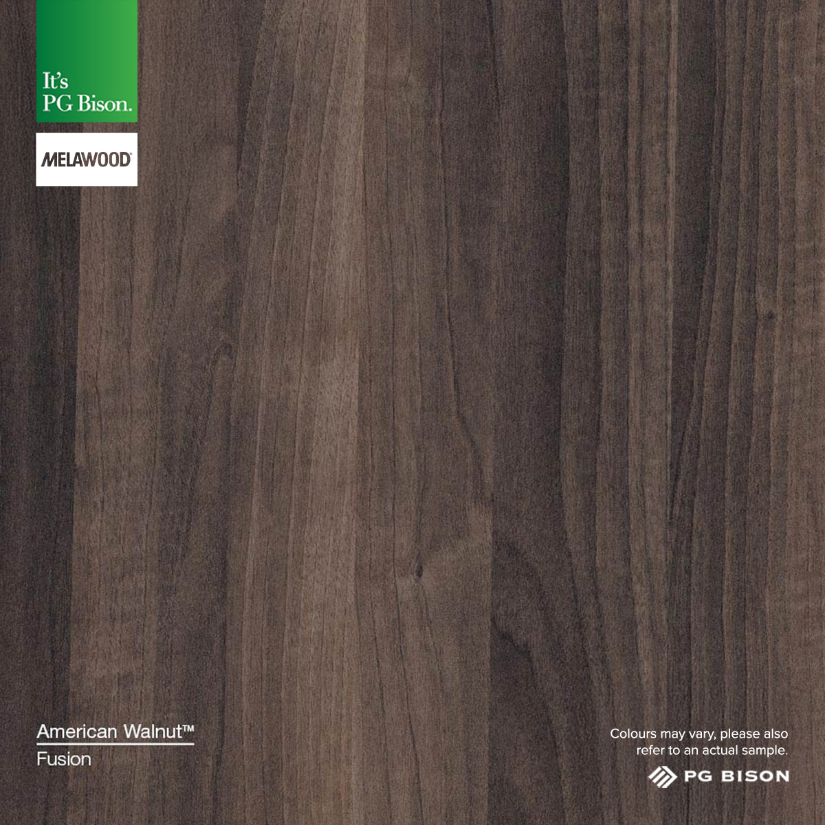 Woodgrain, Thickness: 18mm, Select: per sheet, Dimension: 2750mm x 1830mm, Colour: American Walnut