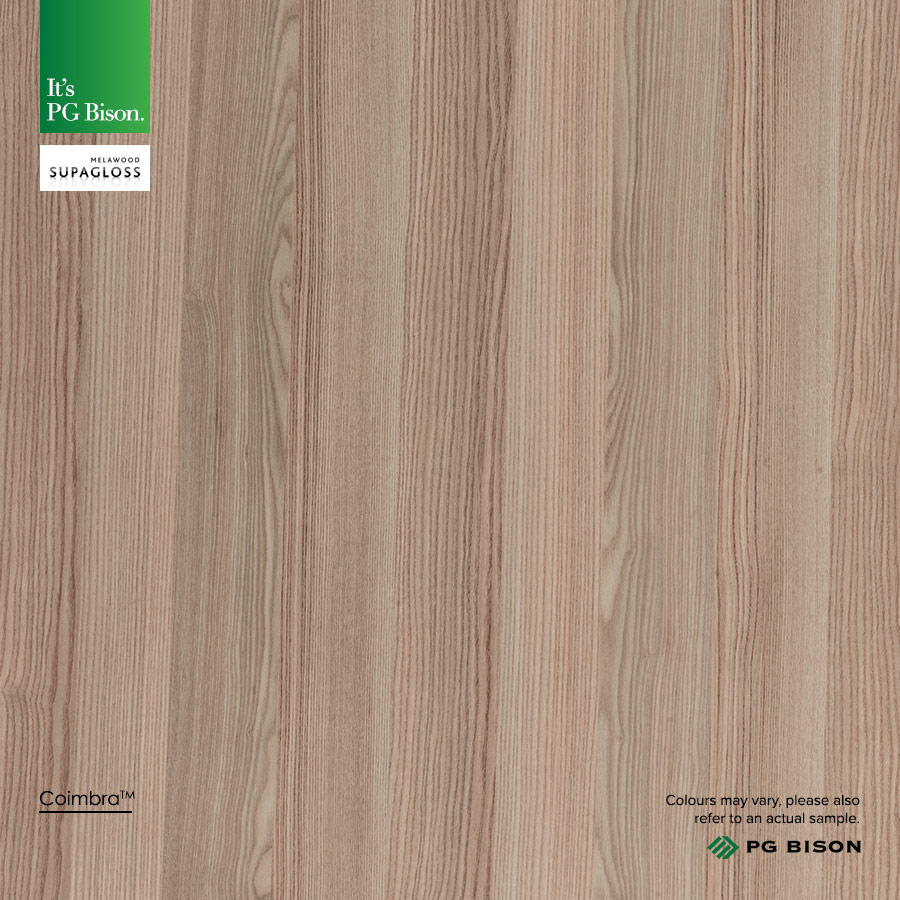 Gloss Woodgrain(Thickness:18mm,Dimension:per sq mtr,Colour:Coimbra)