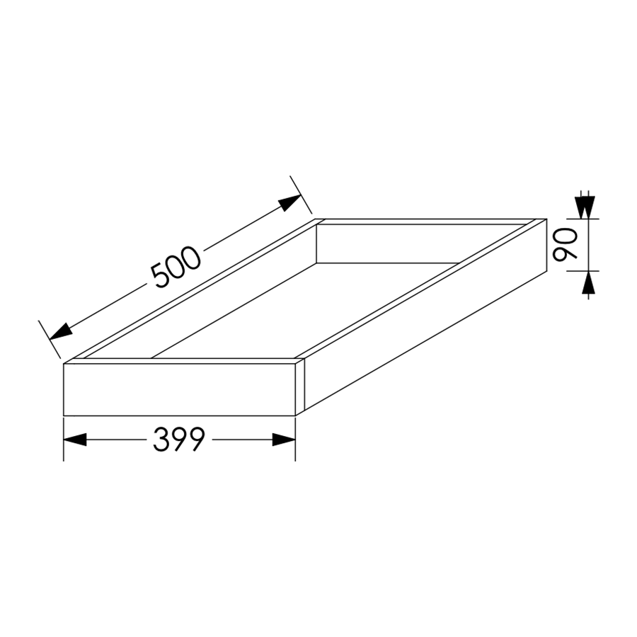 QuickLOC Blum Tandem Kitchen Draw Box Height 1 for Base/Tall Unit 450 mm White in Kenya