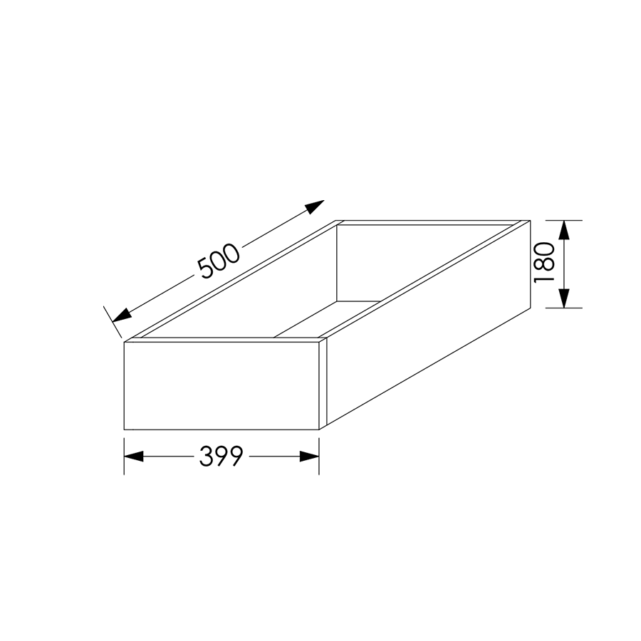 QuickLOC Blum Tandem Kitchen Draw Box Height 2 for Base/Tall Unit 450 mm White in Kenya