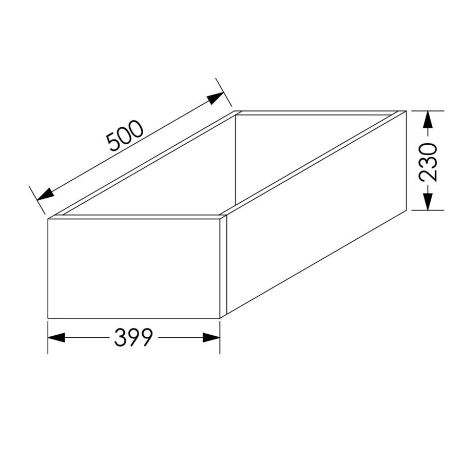 QuickLOC Blum Tandem Kitchen Draw Box Height 3 for Base/Tall Unit 450 mm White in Kenya