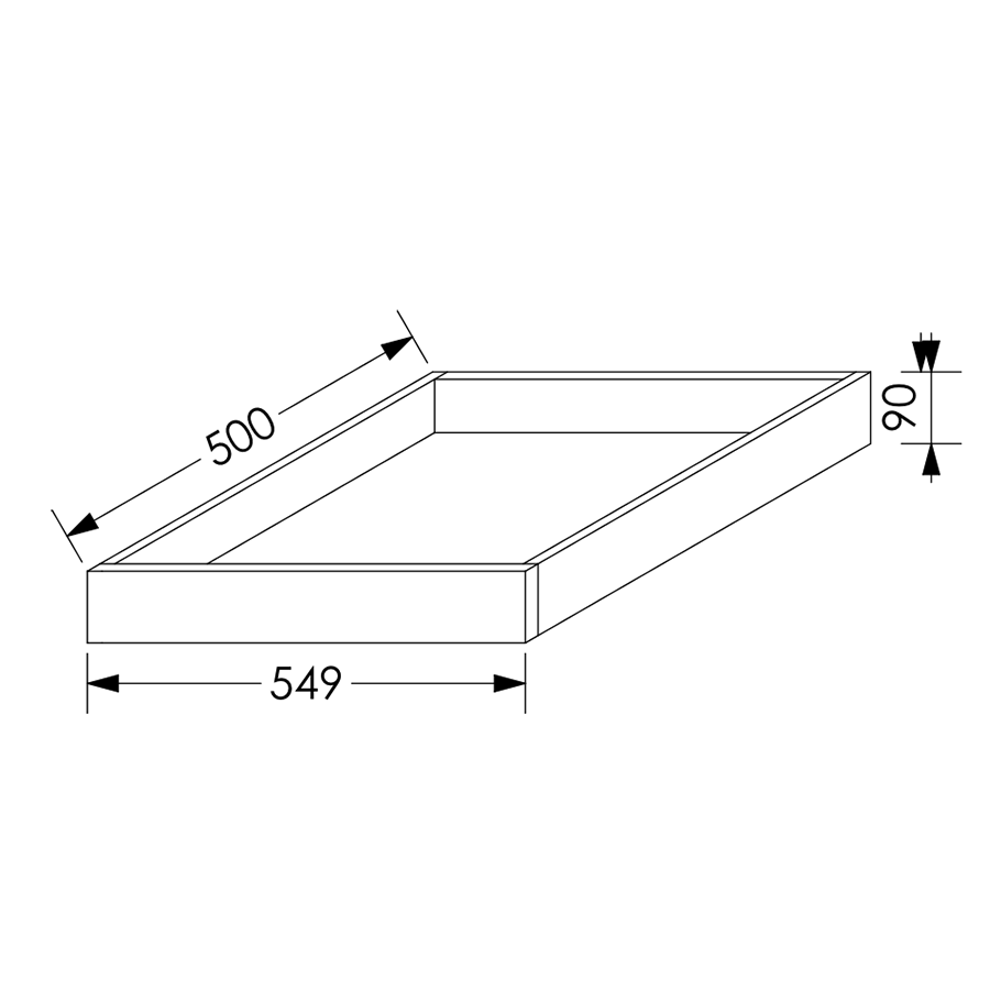 QuickLOC Blum Tandem Kitchen Draw Box Height 1 for Base/Tall Unit 600 mm White in Kenya