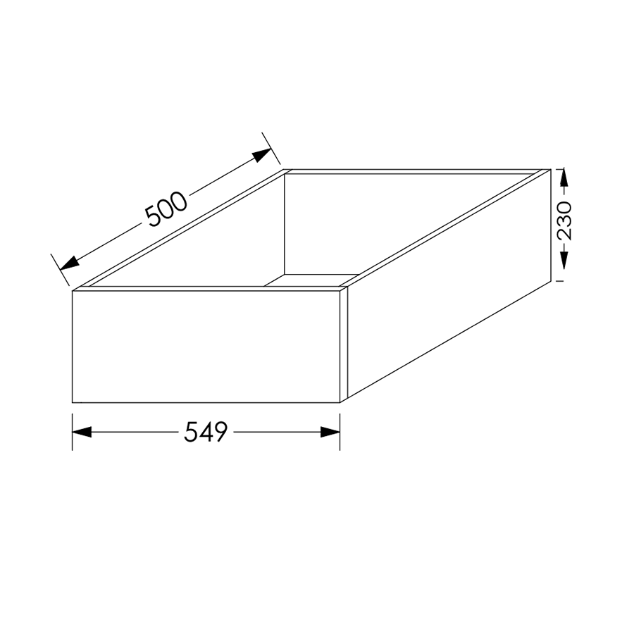 QuickLOC Blum Tandem Kitchen Draw Box Height 3 for Base/Tall Unit 600 mm White in Kenya