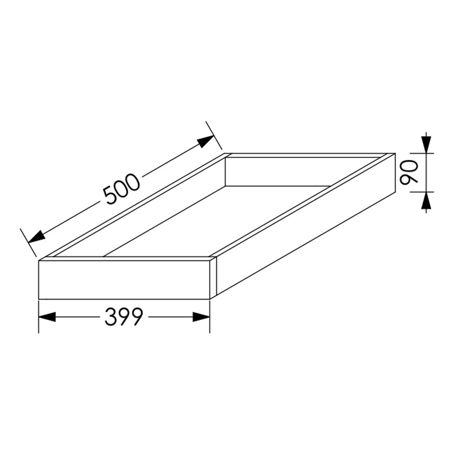 ScrewLOC Kinetic Kitchen Drawer Height 1 for Base Unit 450 mm White in Kenya