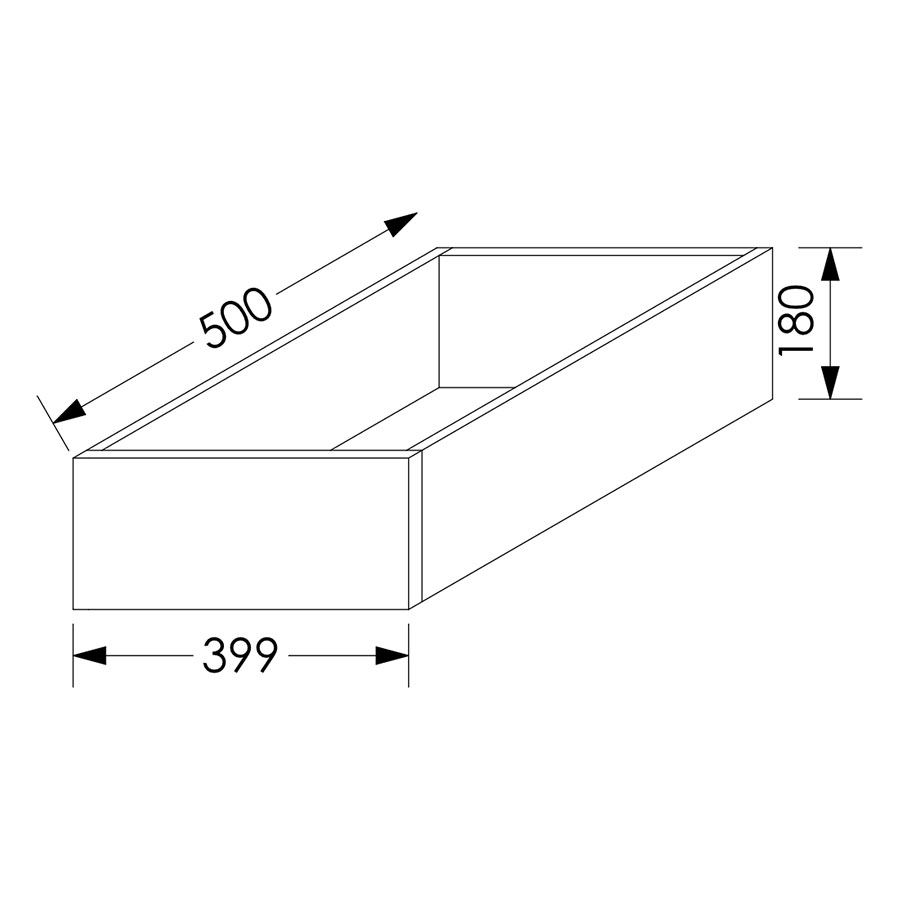 ScrewLOC Kinetic Kitchen Drawer Height 2 For Base Unit 450mm White in Kenya