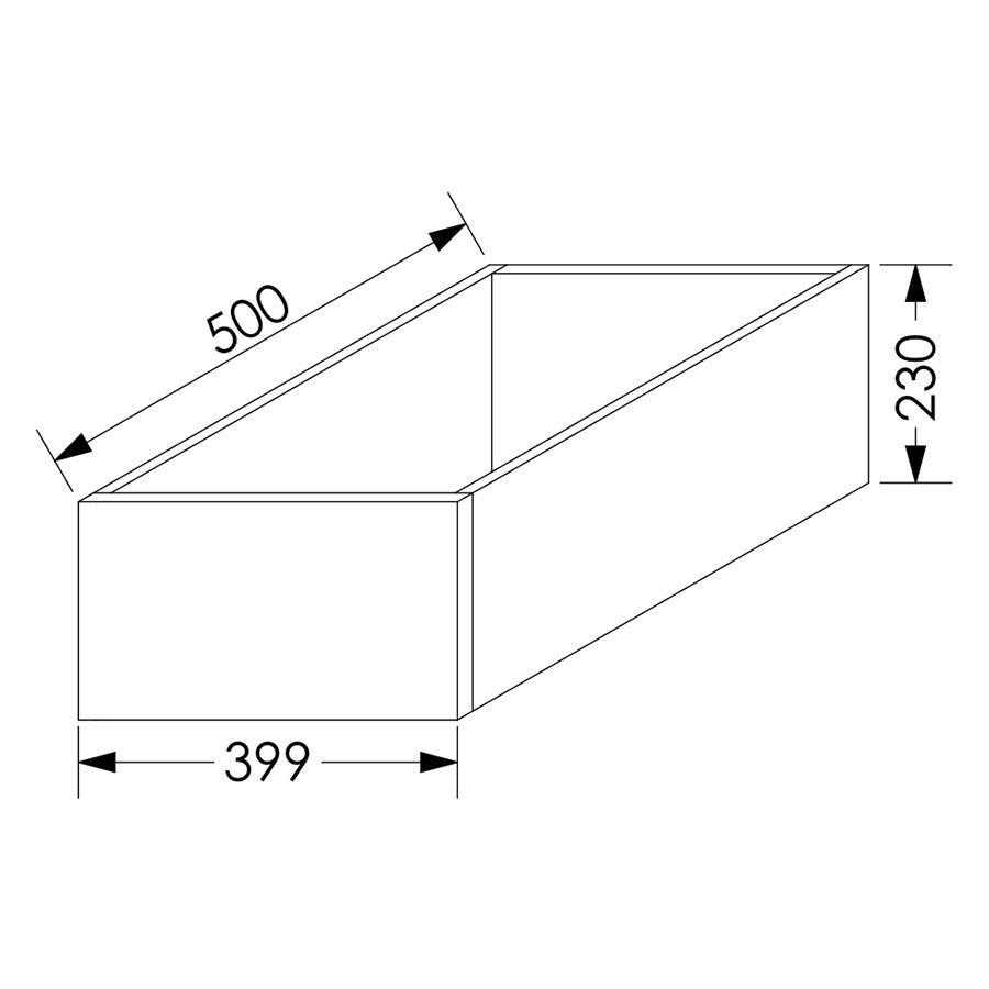 ScrewLOC Kinetic Kitchen Drawer Height 3 For Base Unit 450mm White in Kenya