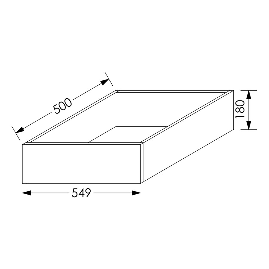 ScrewLOC Kinetic Kitchen Drawer Height 2 For Base Unit 600mm White in Kenya