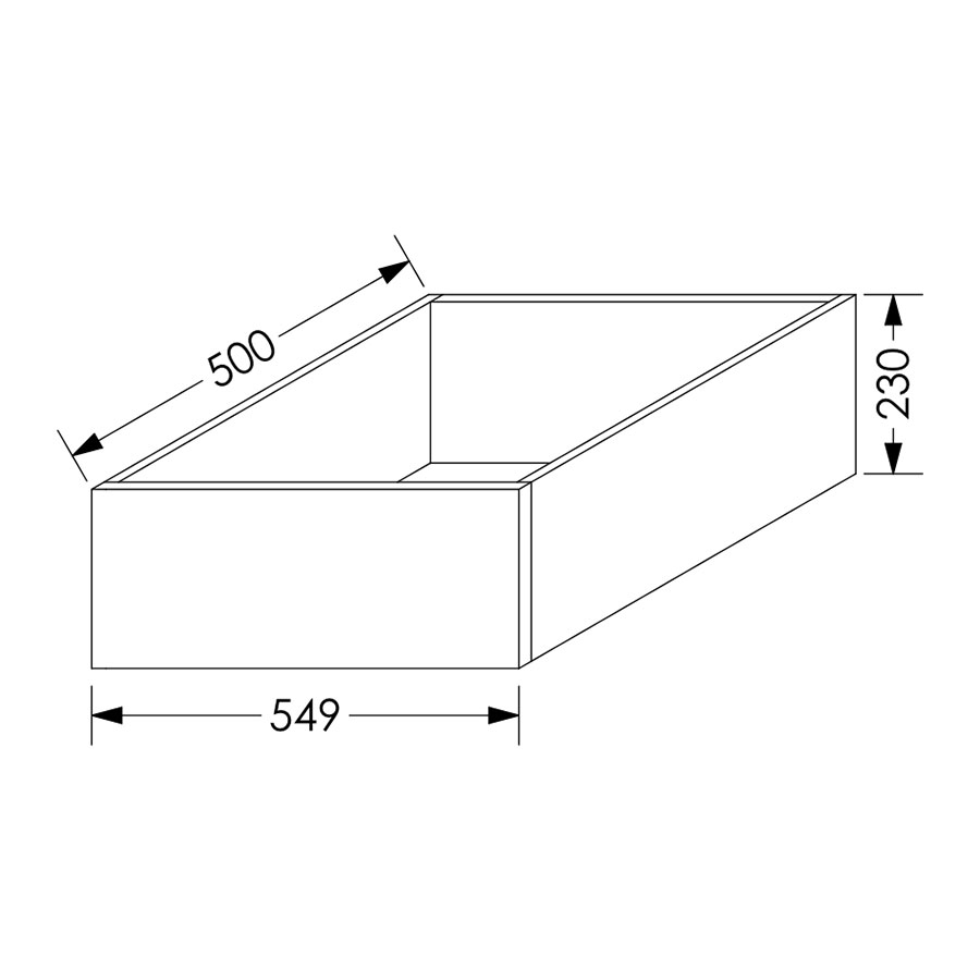 ScrewLOC Kinetic Kitchen Drawer Height 3 For Base Unit 600mm White in Kenya