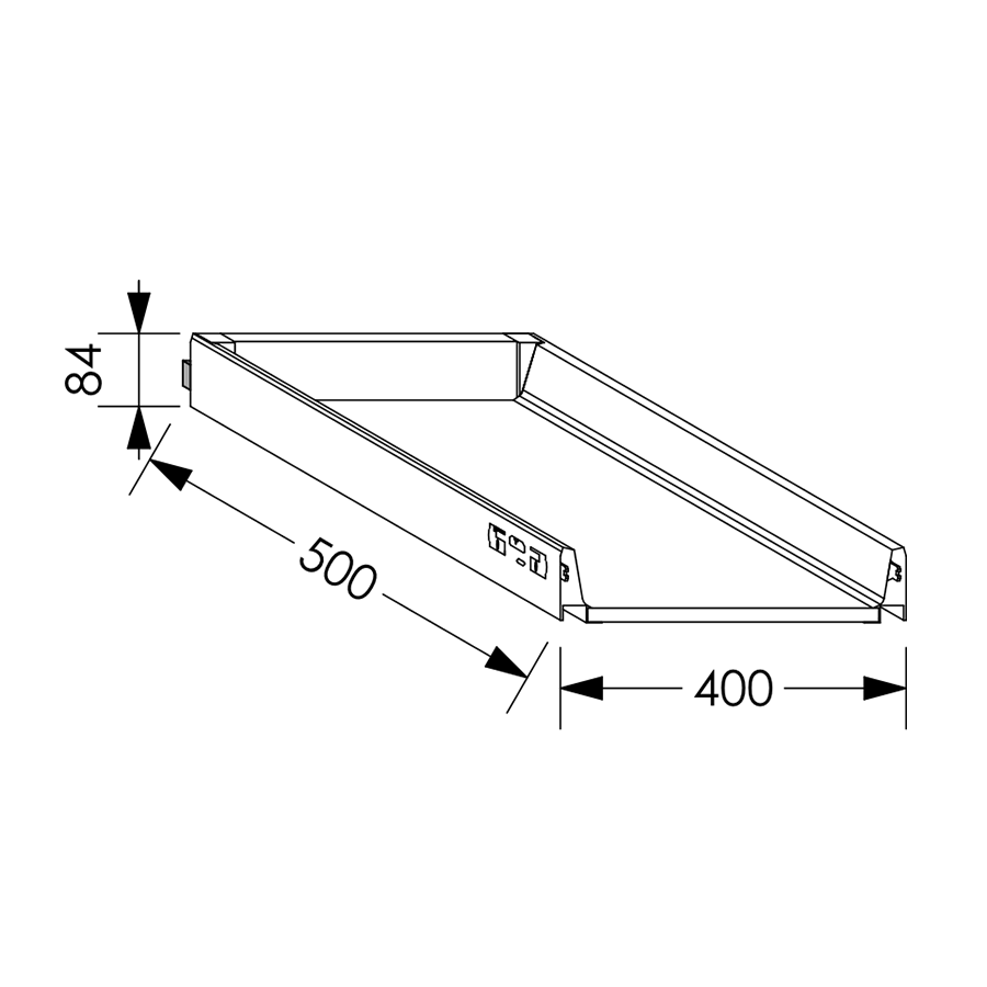 QuickLOC Blum Antaro Draw Box Height 1 for Base Unit 450 mm in Kenya