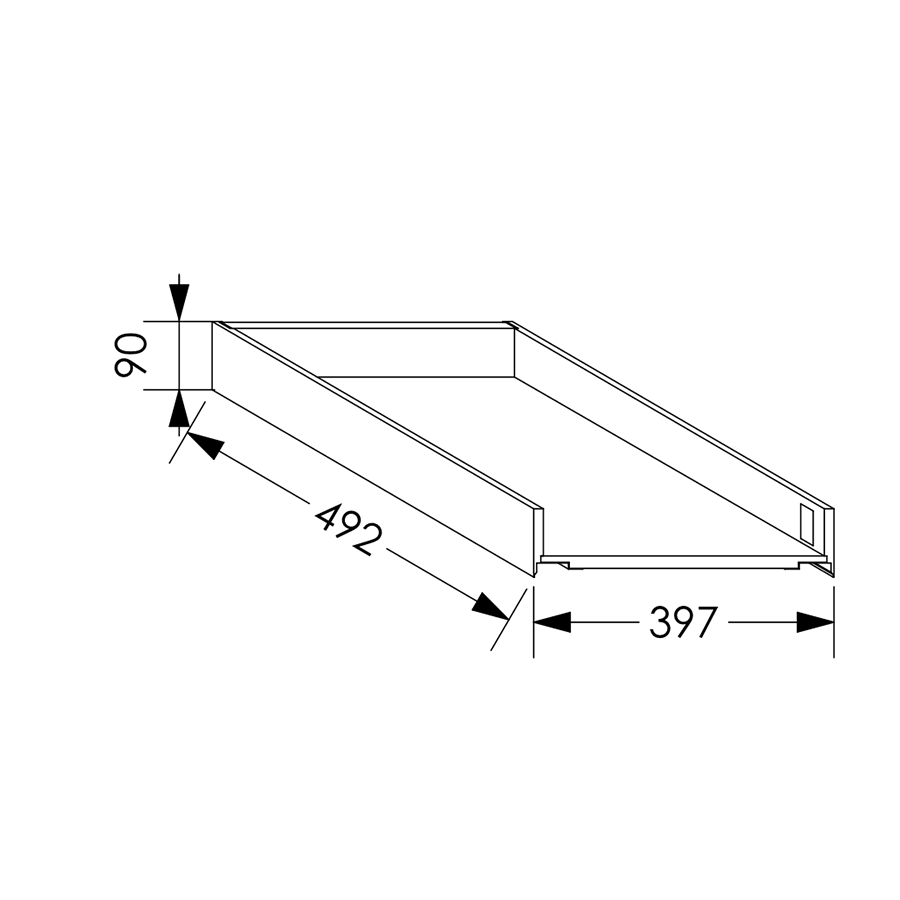 QuickLOC Blum Legra Draw Box Height 1 for Base Unit 450 mm in Kenya