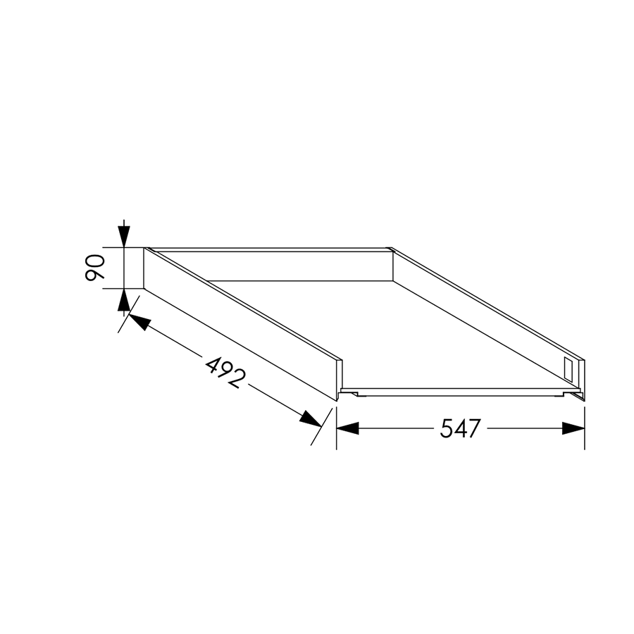 QuickLOC Blum Legra Draw Box Height 1 for Base Unit 600 mm in Kenya