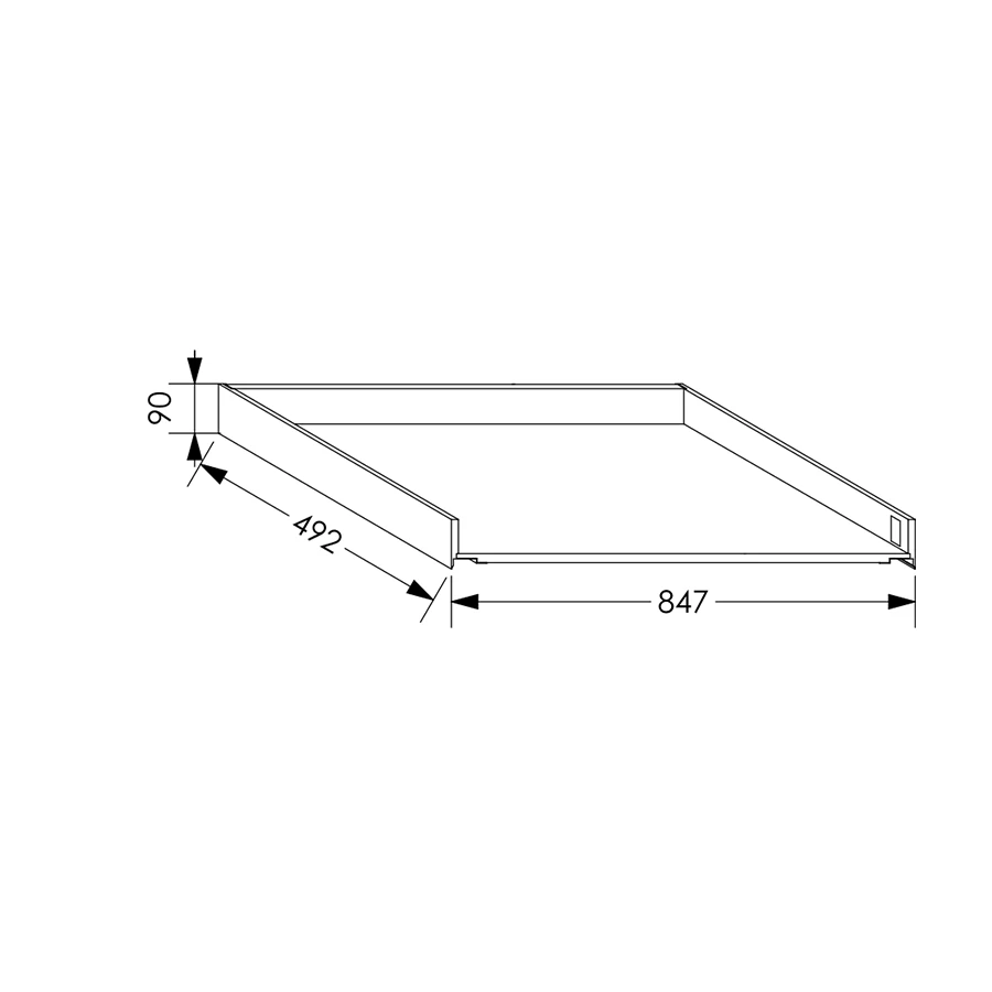 QuickLOC Blum Legra Draw Box Height 1 for Base Unit 900 mm in Kenya