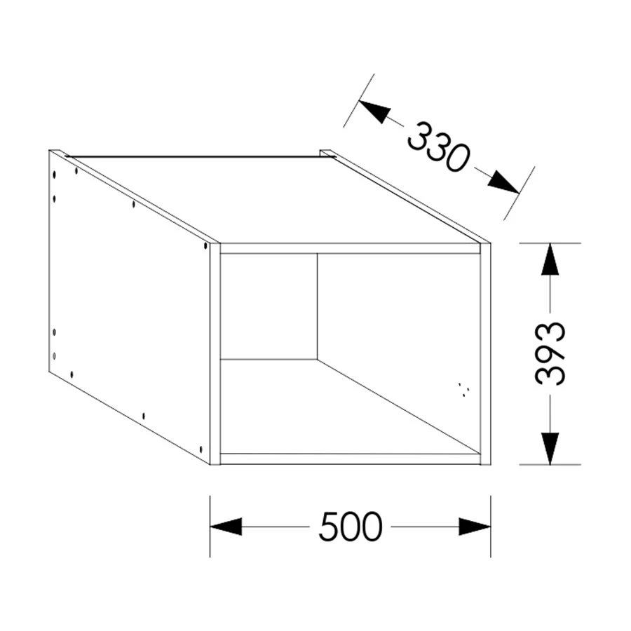 Edgline ScrewLOC Kitchen Wall Flap Unit 500 mm White in Kenya