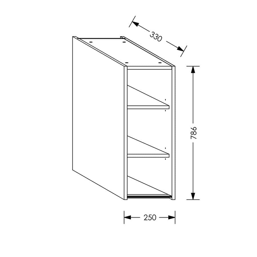 Aluline QuickLOC Kitchen Wall Unit 150 mm White in Kenya