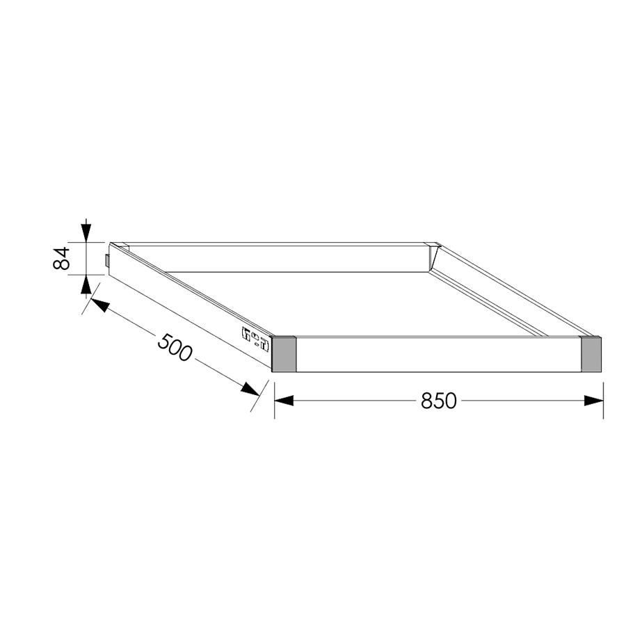 QuickLOC Blum Antaro Inner Draw Box Height 1 for Base Unit 900 mm in Kenya