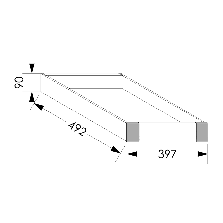 QuickLOC Blum Legra Inner Draw Box Height 1 for Base Unit 450 mm in Kenya
