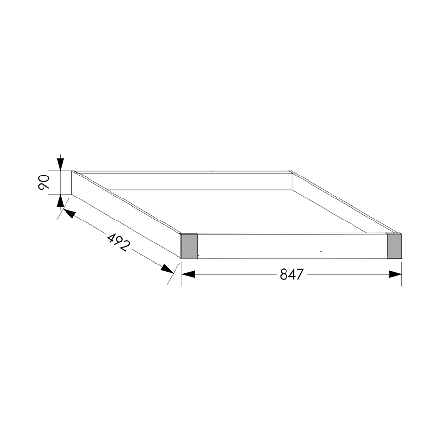 QuickLOC Blum Legra Inner Draw Box Height 1 for Base Unit 900 mm in Kenya