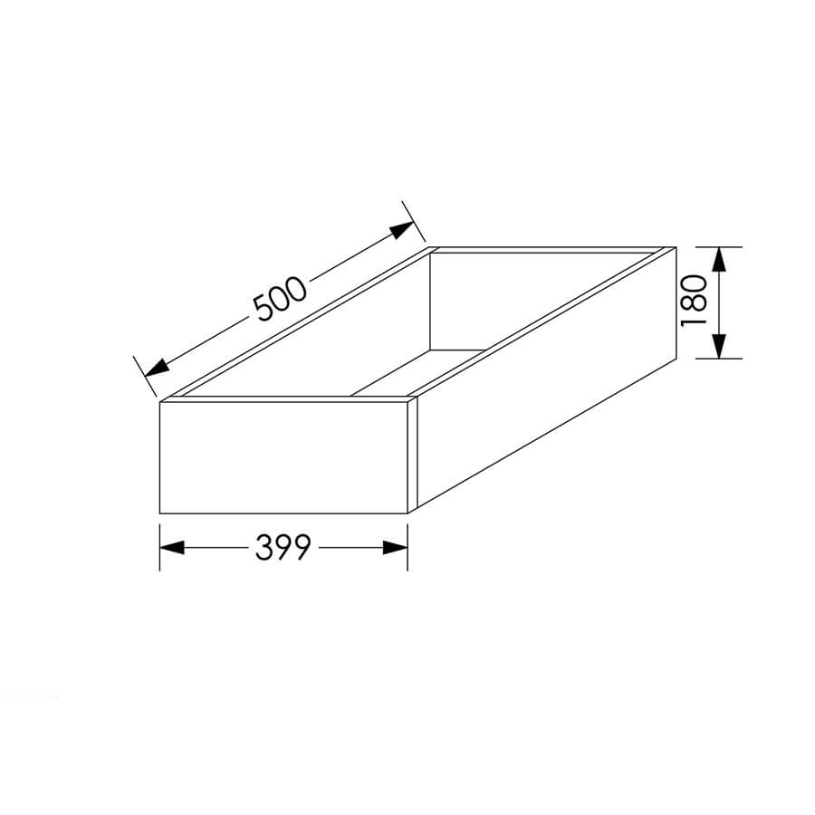 QuickLOC DTC D MOTION Kitchen Drawer Box Height 2 for Base/Tall Unit 450mm in Kenya