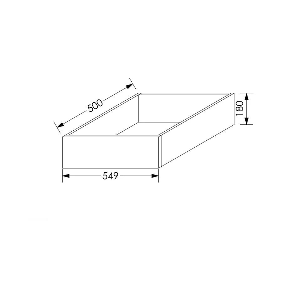 QuickLOC DTC D MOTION Kitchen Drawer Box Height 2 for Base/Tall Unit 600mm in Kenya
