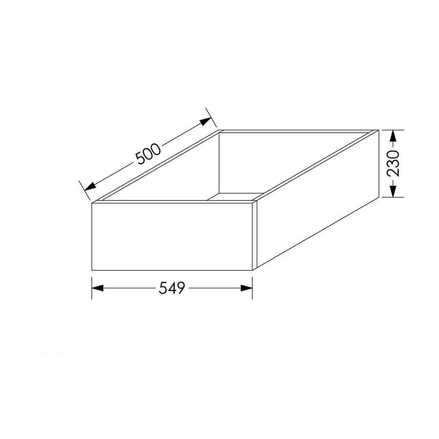 QuickLOC DTC D MOTION Kitchen Drawer Box Height 3 for Base/Tall Unit 600mm in Kenya