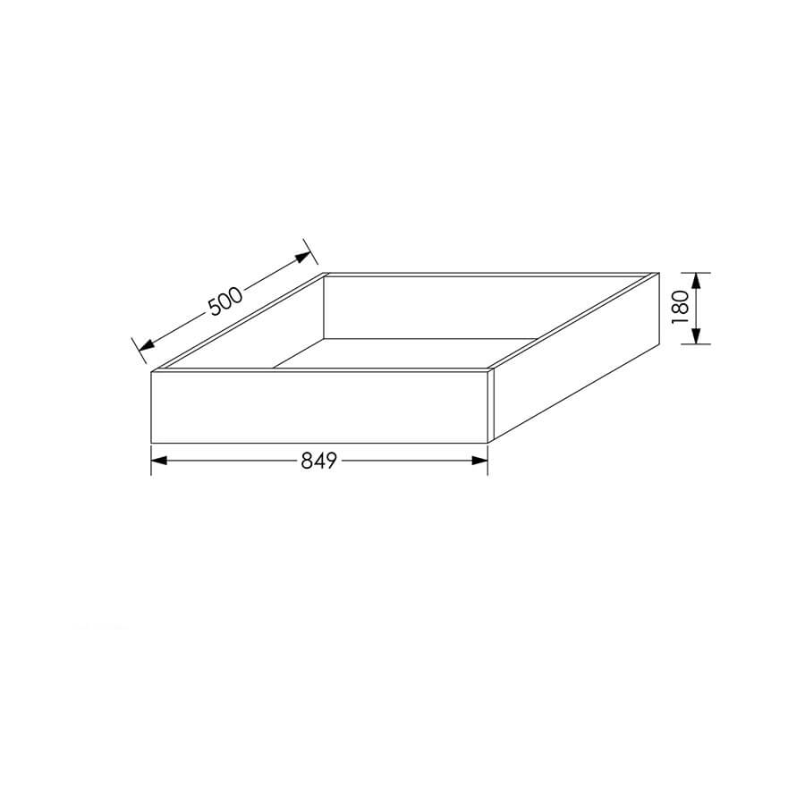 QuickLOC DTC D MOTION Kitchen Drawer Box Height 2 for Base Unit 900mm in Kenya