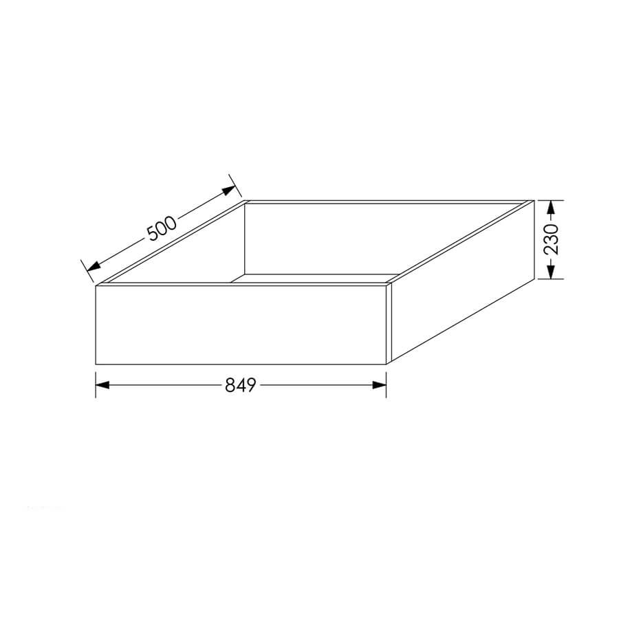 QuickLOC DTC D MOTION Kitchen Drawer Box Height 3 for Base Unit 900mm in Kenya