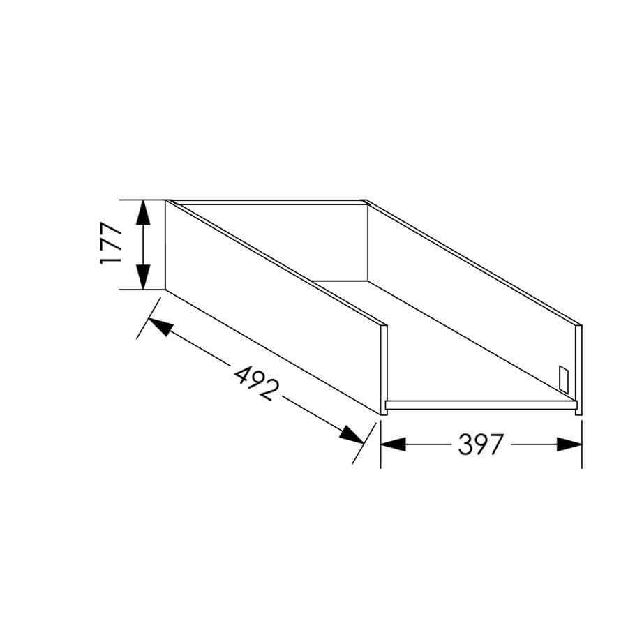 QuickLOC DTC MAGIC STAR Kitchen Drawer Box Height 2 for Base Unit 450mm in Kenya