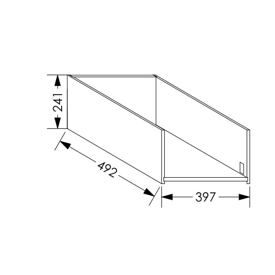 QuickLOC DTC MAGIC STAR Kitchen Drawer Box Height 3 for Base Unit 450mm in Kenya
