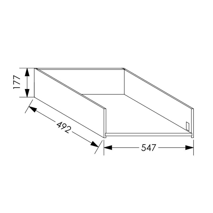 QuickLOC DTC MAGIC STAR Kitchen Drawer Box Height 2 for Base Unit 600mm in Kenya