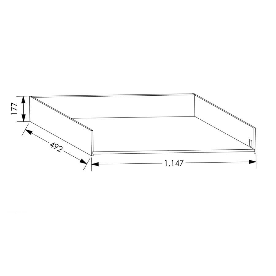 QuickLOC DTC MAGIC STAR Kitchen Drawer Box Height 2 for Base Unit 1200mm in Kenya
