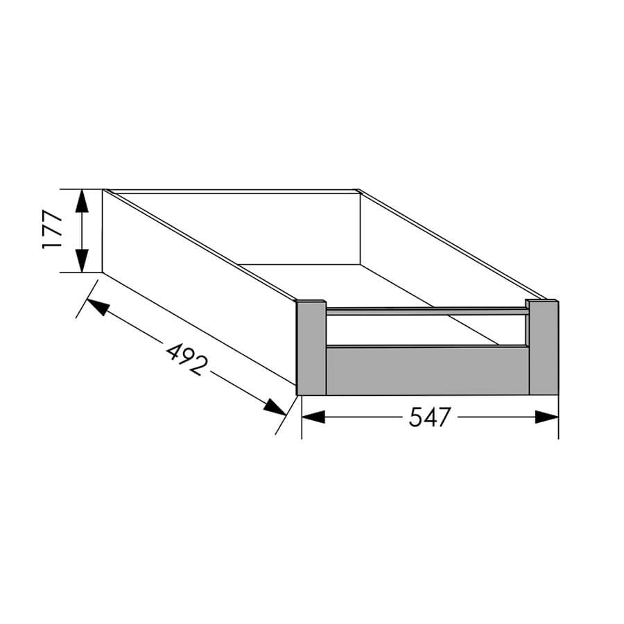 QuickLOC DTC MAGIC STAR Inner Drawer Box Height 2 for Base Unit 600mm in Kenya