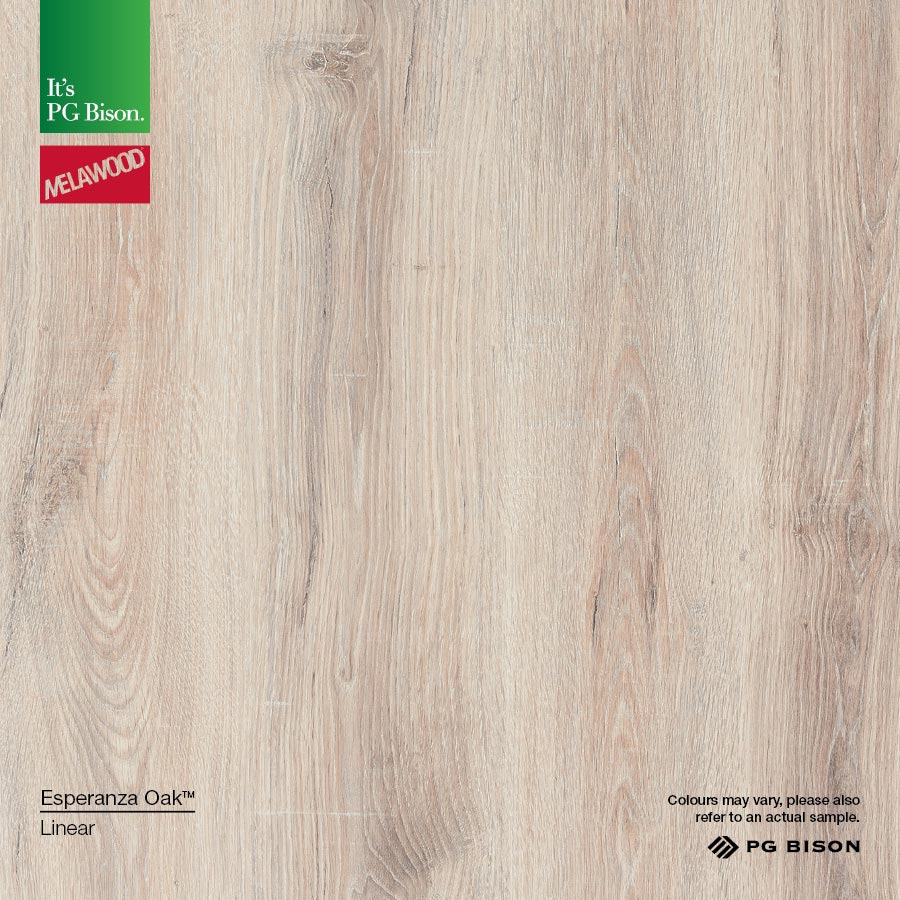 Woodgrain, Thickness: 18mm, Select: per sq mtr cut to size, Dimension: 2750mm x 1830mm, Colour: Esperanza Oak in Kenya